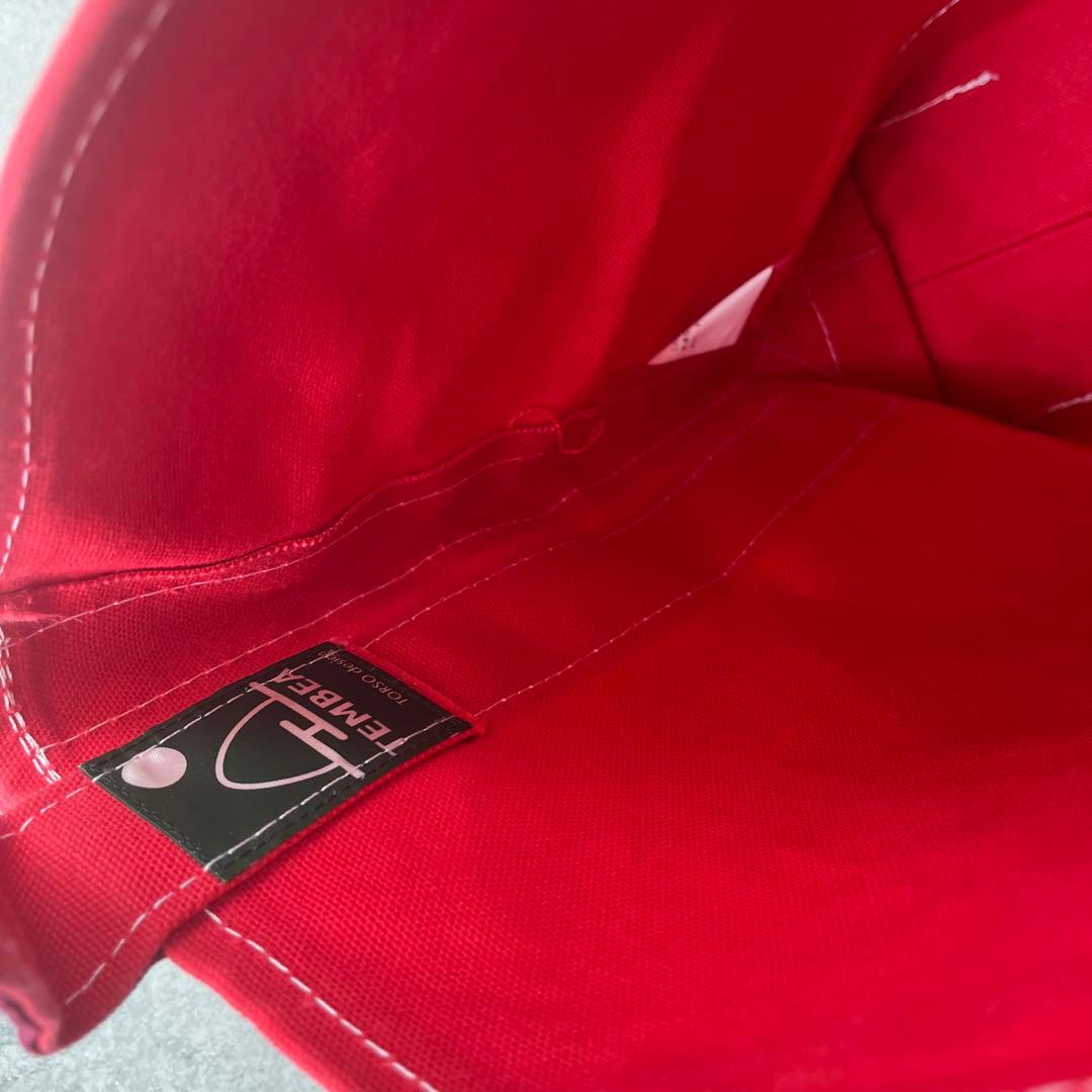 TEMBEAバケットトートバック レッド 赤