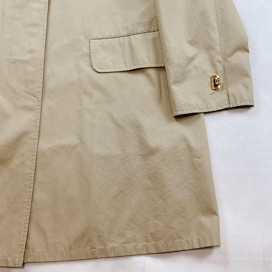 貴重 レア ゴールド金具 バーバリーロンドン スカーフ柄 ステンカラーコート