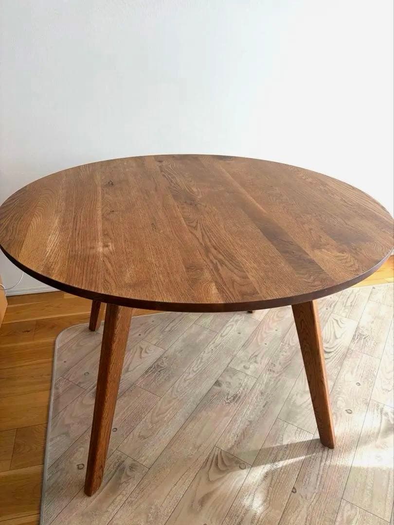 【送料込】unicoウニコADDAYアディ ラウンドダイニングテーブル 1100