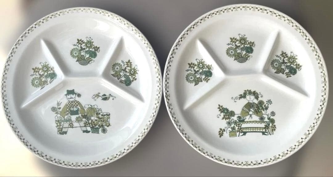 Figgjo フィッギオ 北欧ヴィンテージ フォンデュプレート ペア 希少