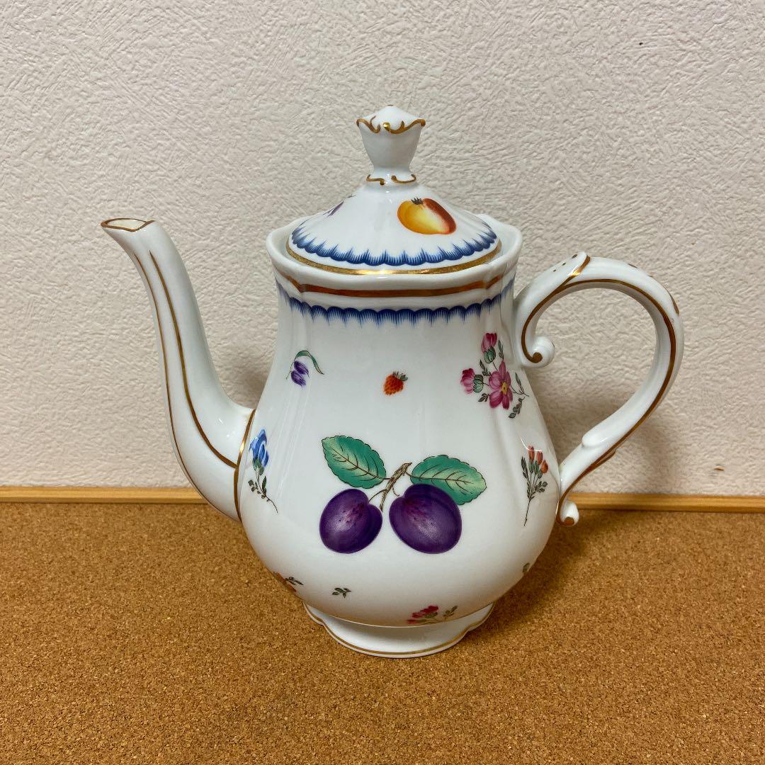 リチャードジノリ イタリアンフルーツ セット コーヒーカップ ポット クリーマー