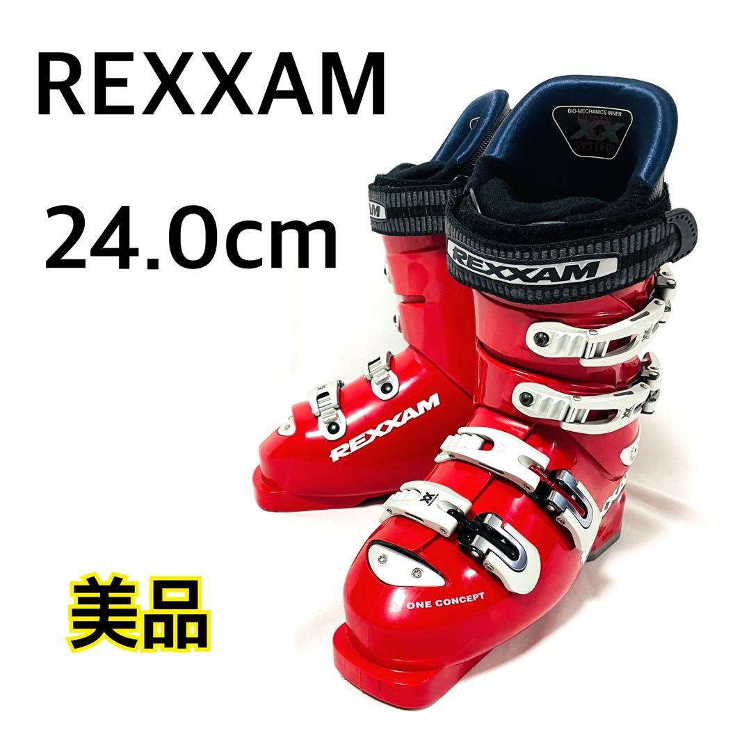 【美品】 REXXAM レクザム F97 スキーブーツ 24.0cm 赤