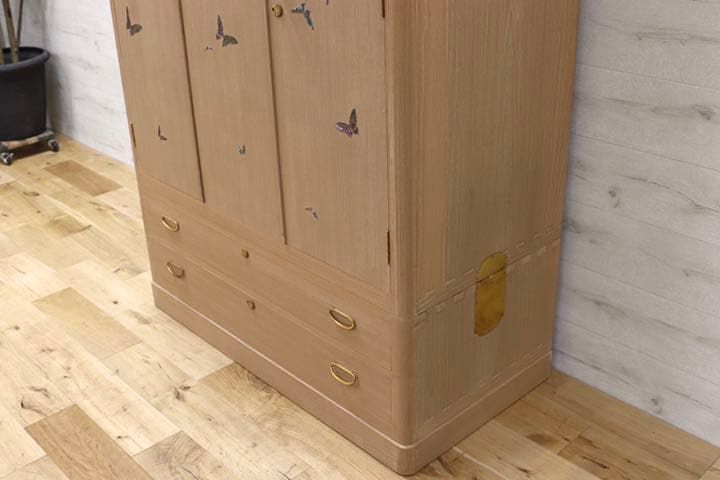 GMEK506○松創 桐箪笥 伝統工芸品 衣装タンス 整理箪笥 IDC大塚家具