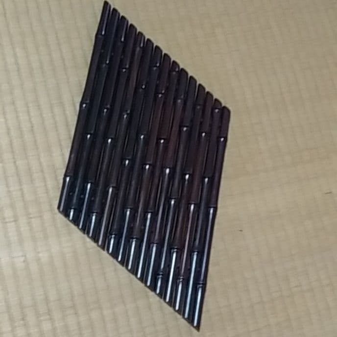 紫壇竹節いかだ三点