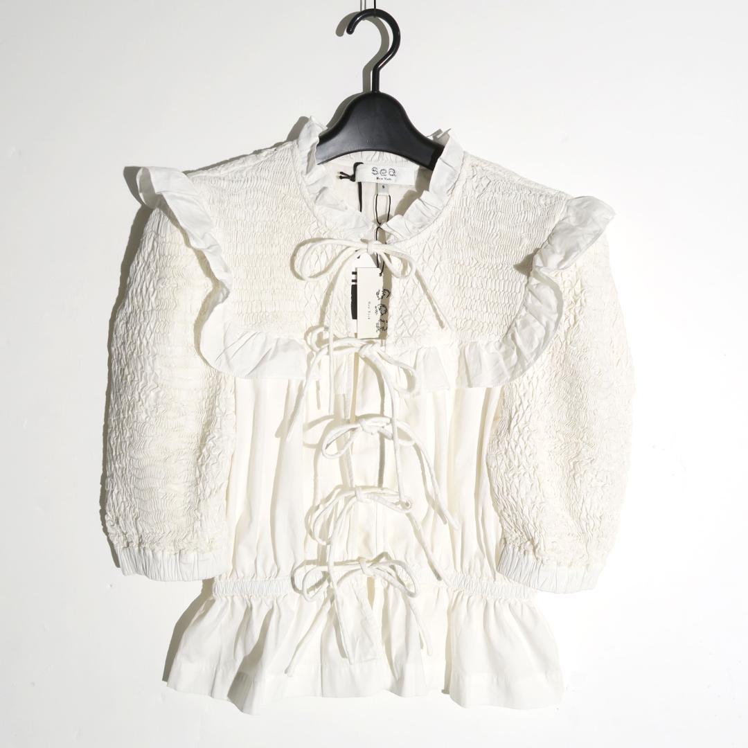 定価63,800円 Sea New York Casey パフスリーブ ブラウス