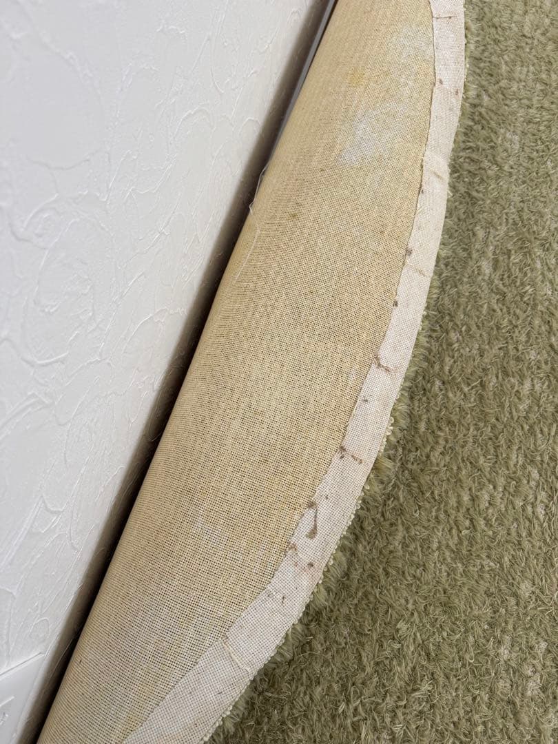 芝生ラグ　グリーン　250センチのサークル　ラグ