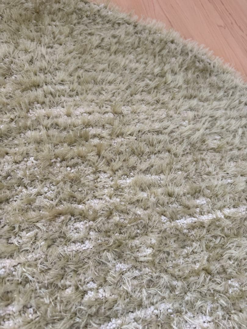 芝生ラグ　グリーン　250センチのサークル　ラグ