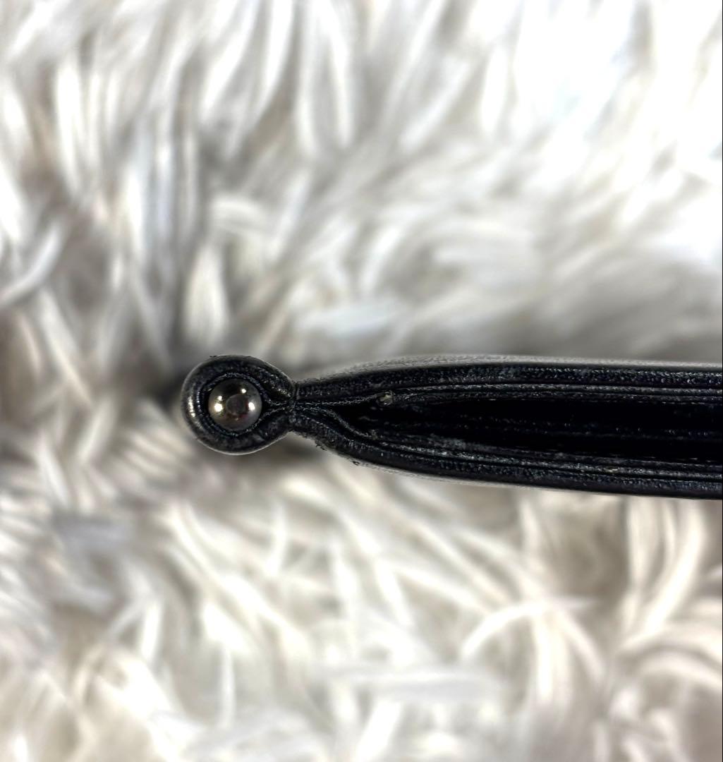 ナ*ん様 ポーター プリュム マネークリップ　折りたたみ財布　レザー　ブラック