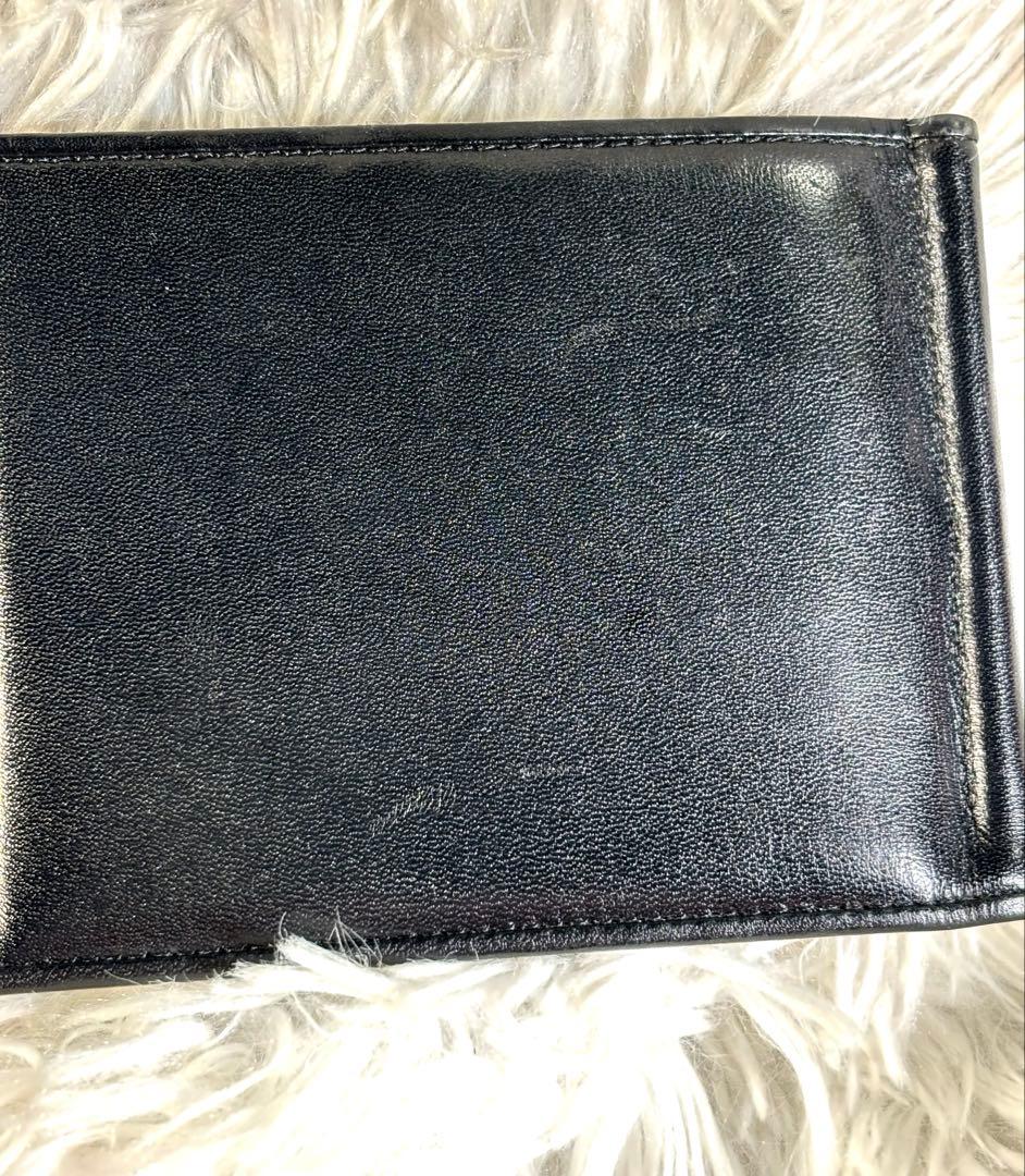 ナ*ん様 ポーター プリュム マネークリップ　折りたたみ財布　レザー　ブラック
