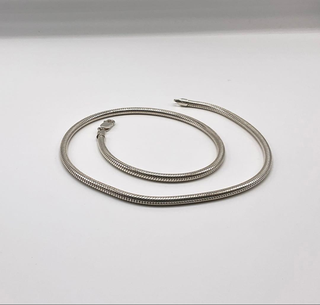 シルバー スネークチェーン ネックレス　50cm