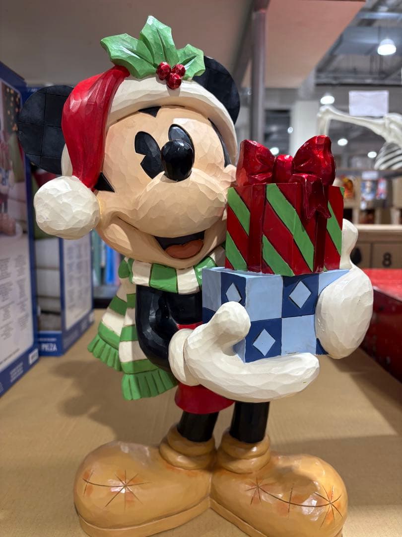 コストコ　新作】ジム ショア ホリデークリスマス ミッキー　フィギュア　ラスト①