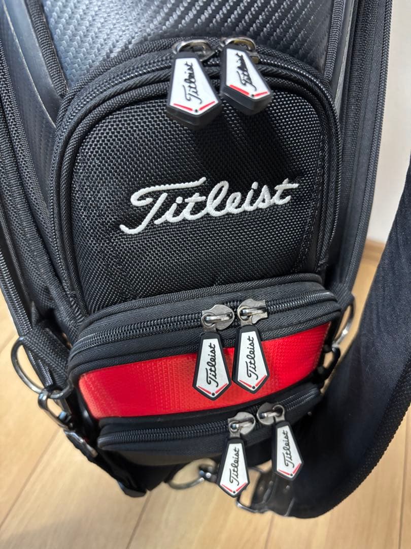 ⭐︎美品⭐︎Titleist タイトリスト　キャディバッグ 黒赤
