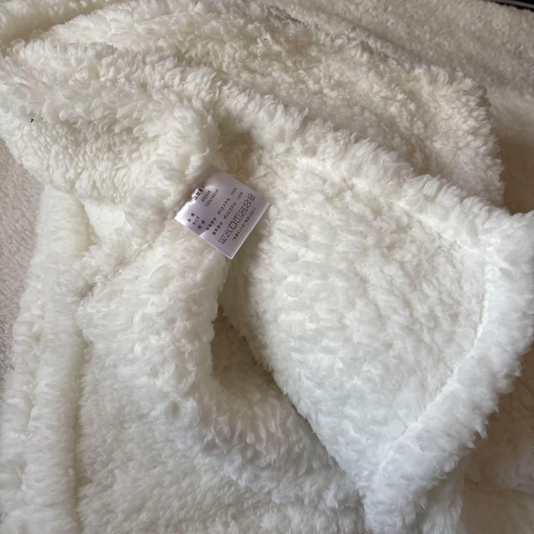 フリースブランケット パンダ 花柄 140x190cm