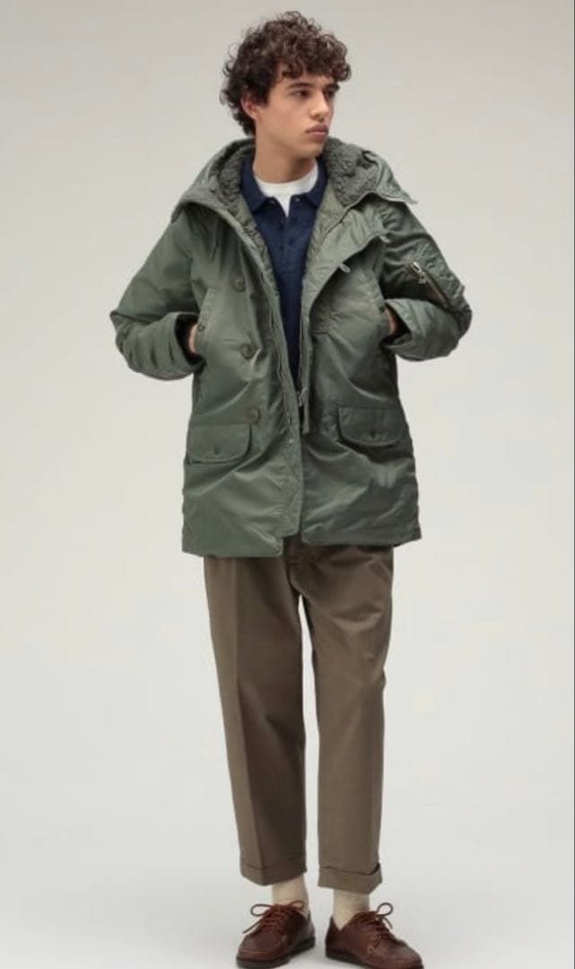 【美品】BEAMS PLUS N-3B Down sage