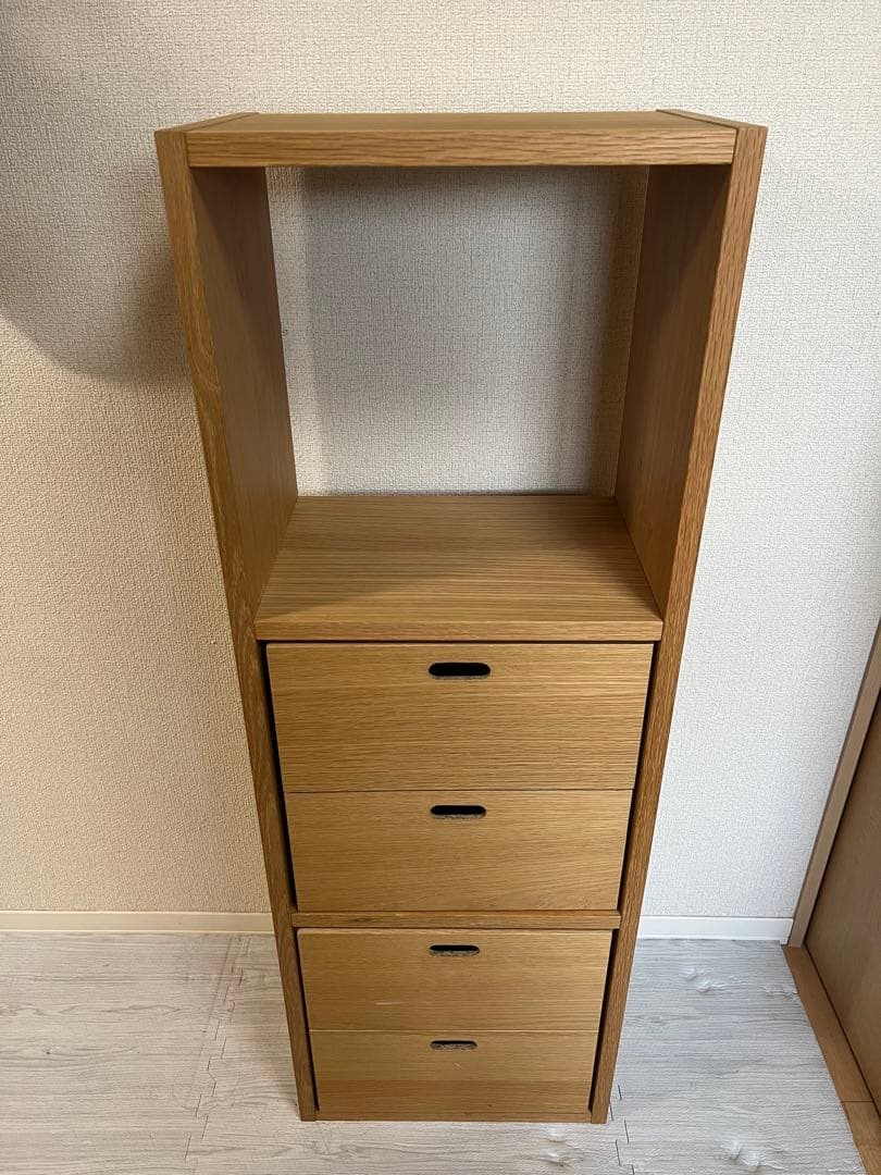 無印良品 スタッキングシェルフ 3段 スタッキングチェスト引き出し セット