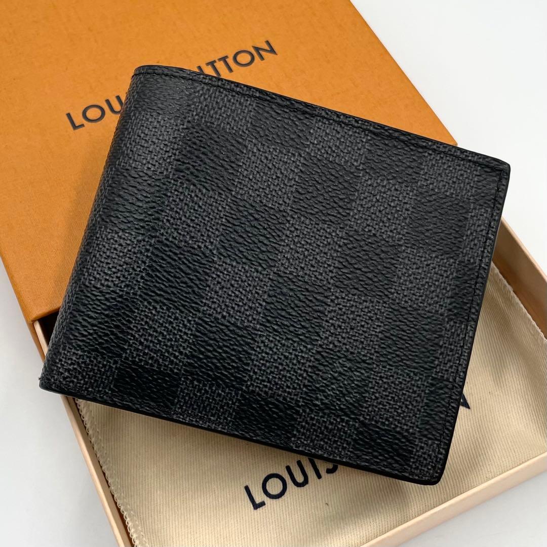 RFID/美品★ルイヴィトン　ダミエグラフィット　ポルトフォイユ・マルコ