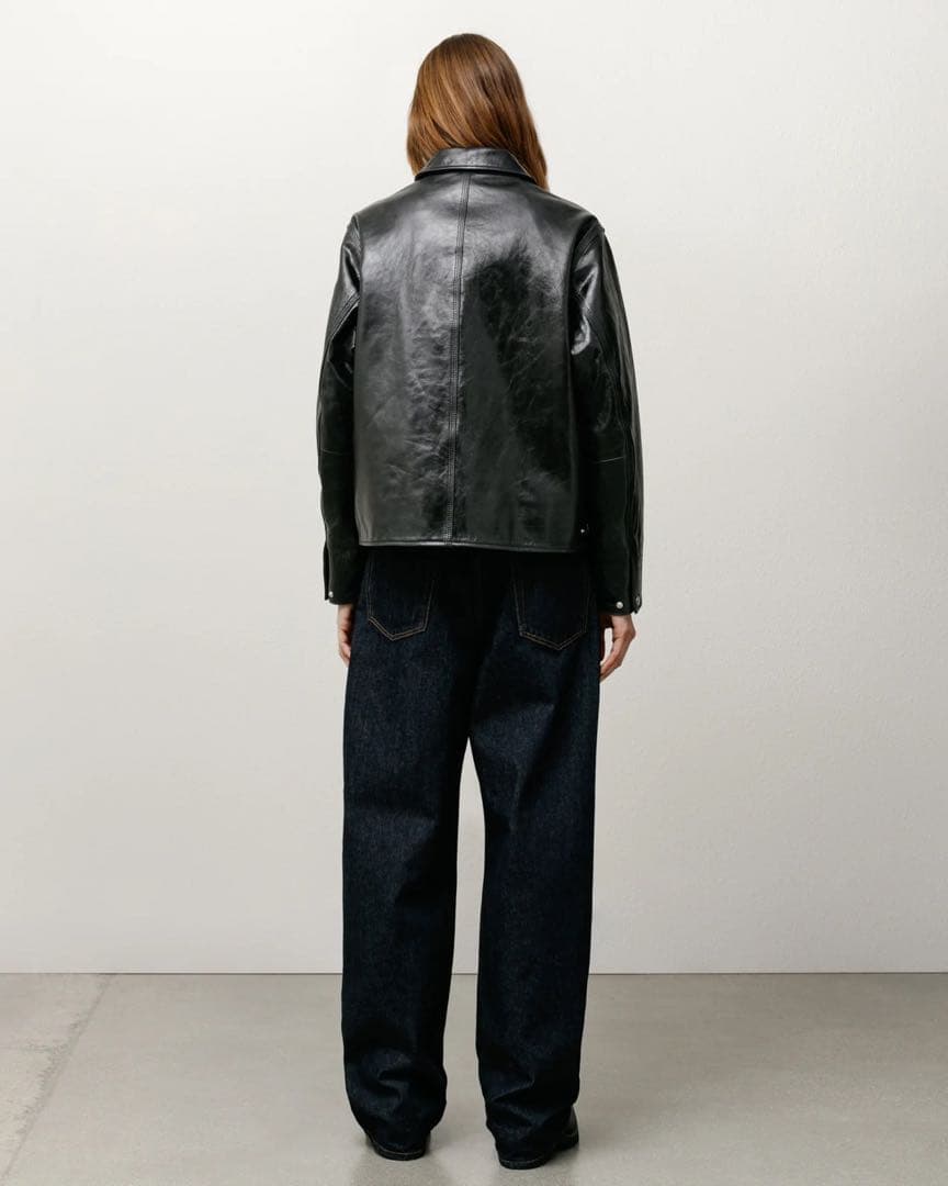 Stussy Garage Jacket Leather ジャケット レザー M