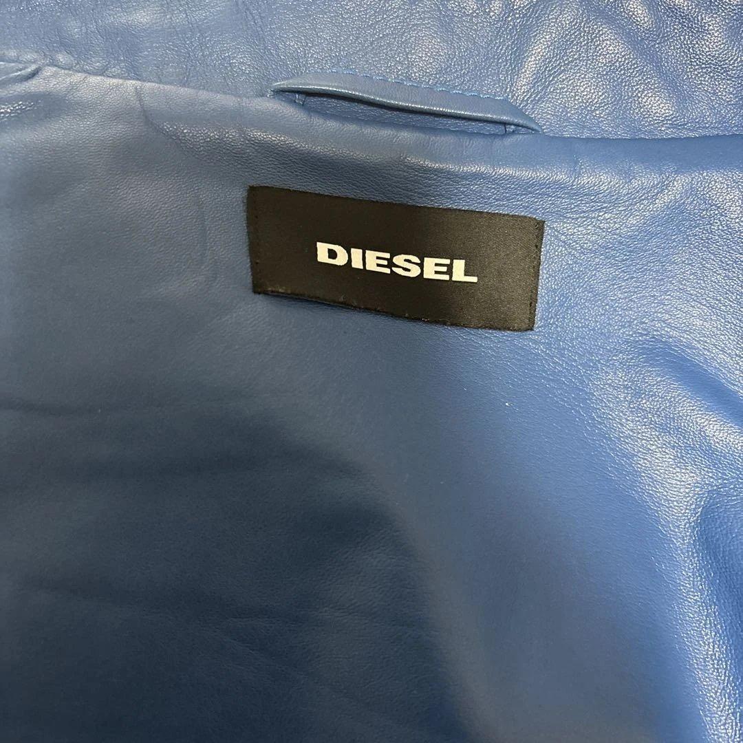 ディーゼル　羊革シングルライダースジャケット　サイズXL