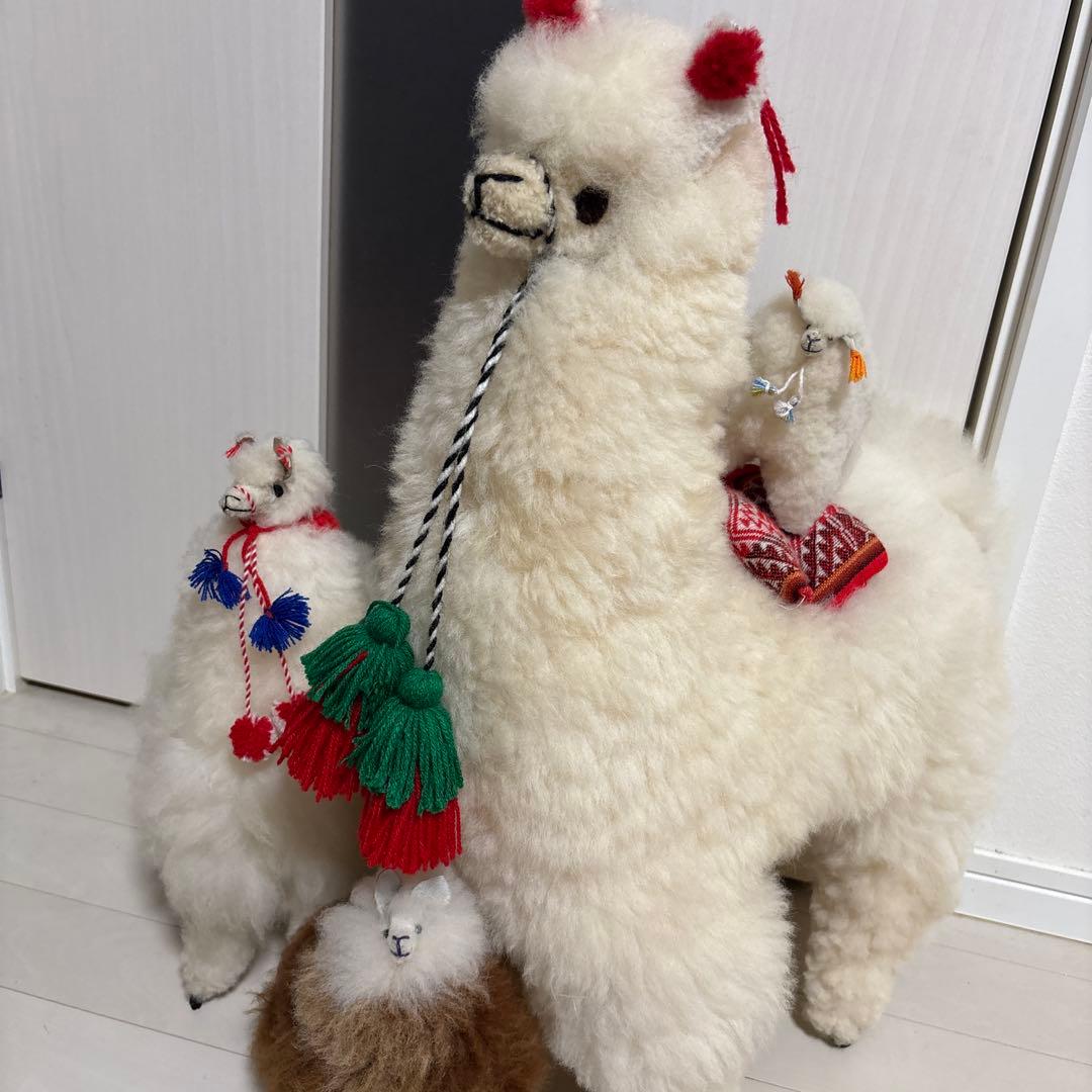 アルパカ　置物　ぬいぐるみ