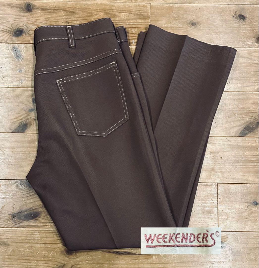 スラックス 古着 70s Weekender’s ウィークエンダーズ 美品 33