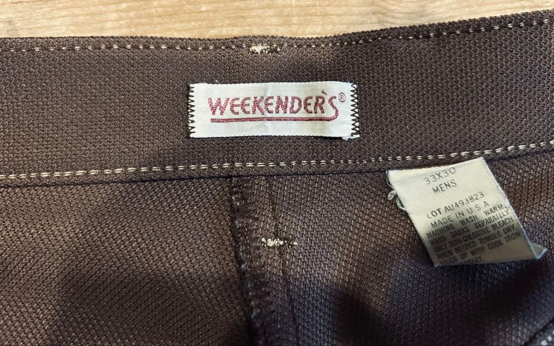 スラックス 古着 70s Weekender’s ウィークエンダーズ 美品 33