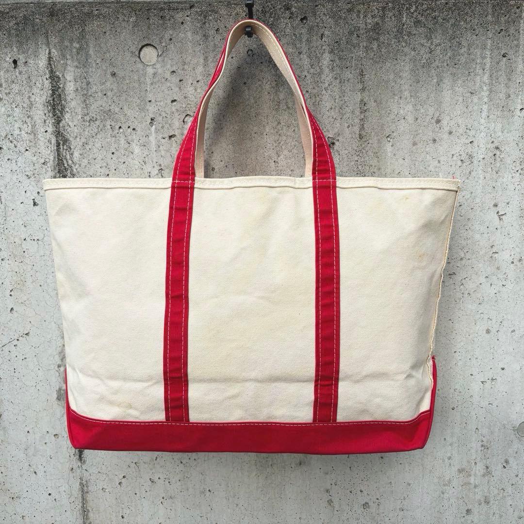 old◎90s L.L.Bean ビーントート ジップトップ 赤 large