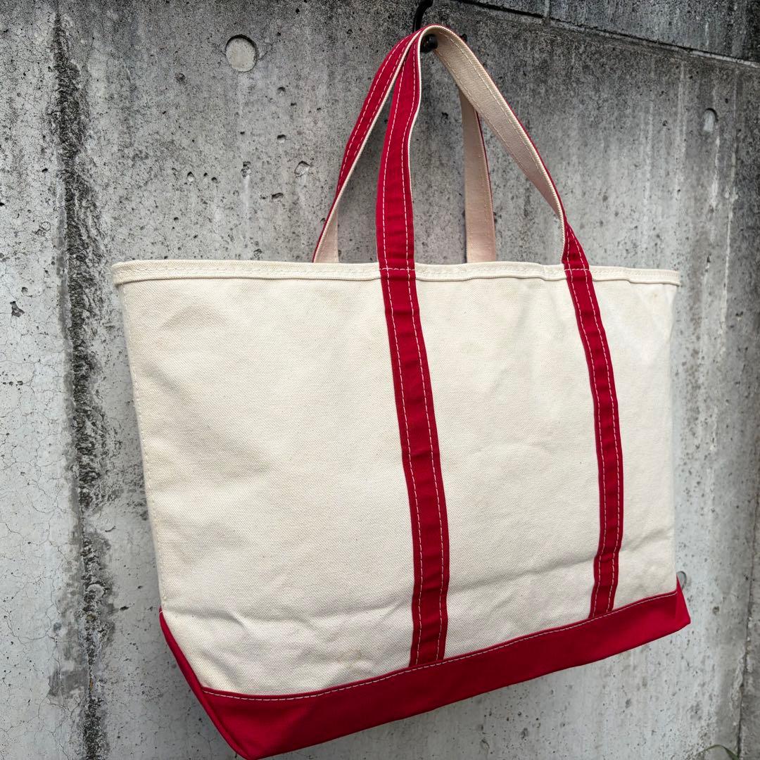 old◎90s L.L.Bean ビーントート ジップトップ 赤 large