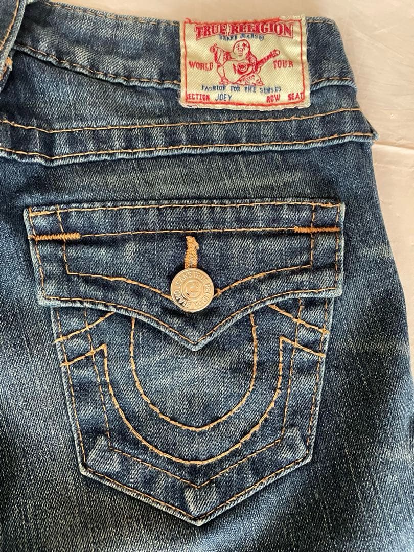 超希少/TRUE RELIGION/23インチ/ブーツカット/00s/usa製