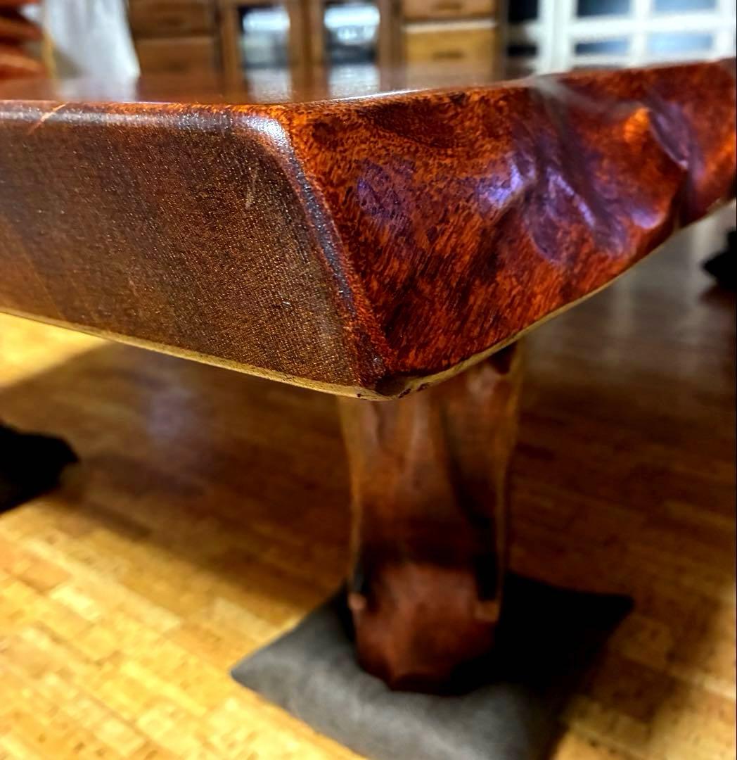 欅の一枚板　座卓　無垢　 ローテーブル　昭和レトロ