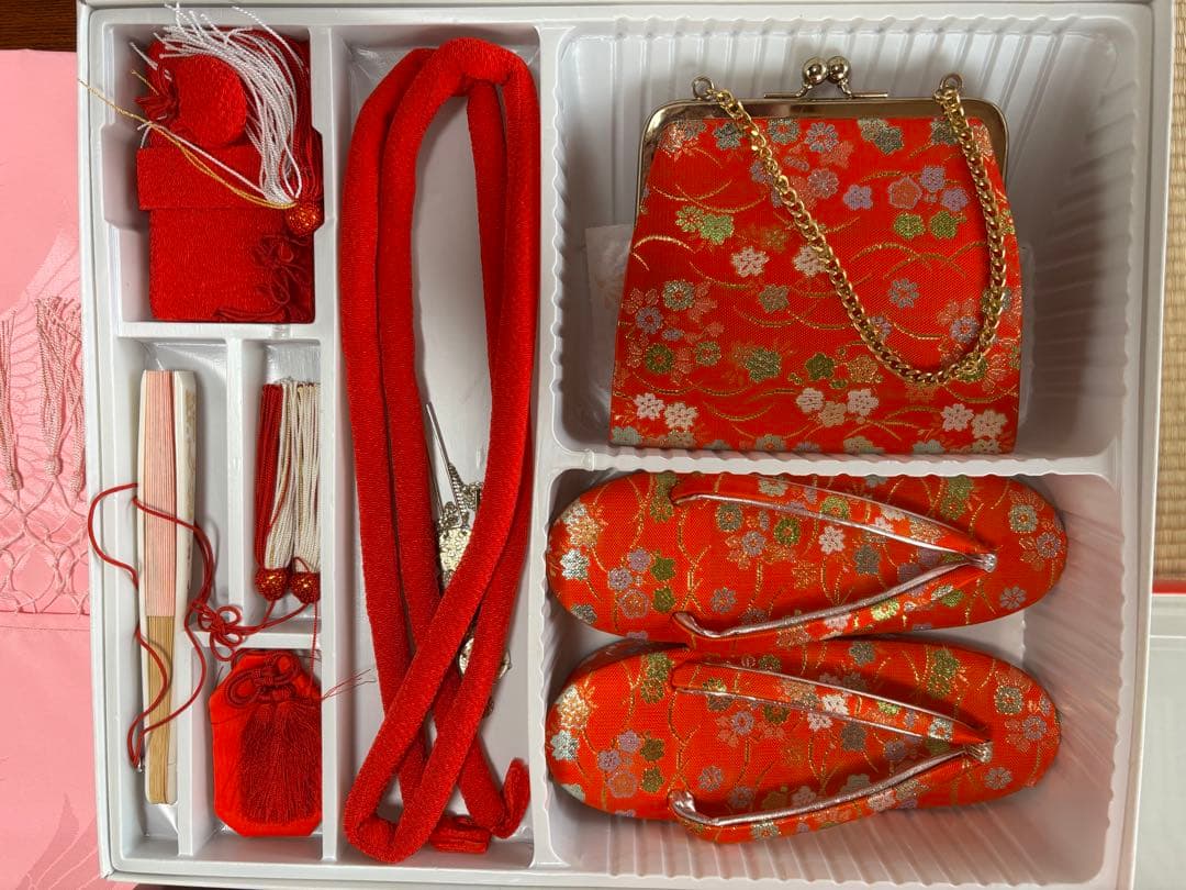 最終値下げ！七五三 赤色着物セット