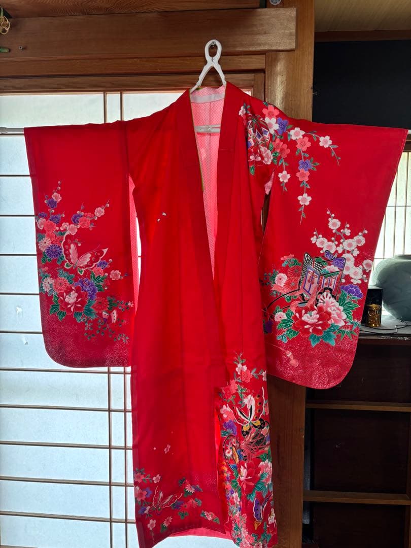 最終値下げ！七五三 赤色着物セット