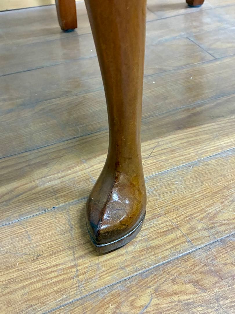 管446☆イギリス製☆ロイズアンティークス☆クィーンアンチェアー