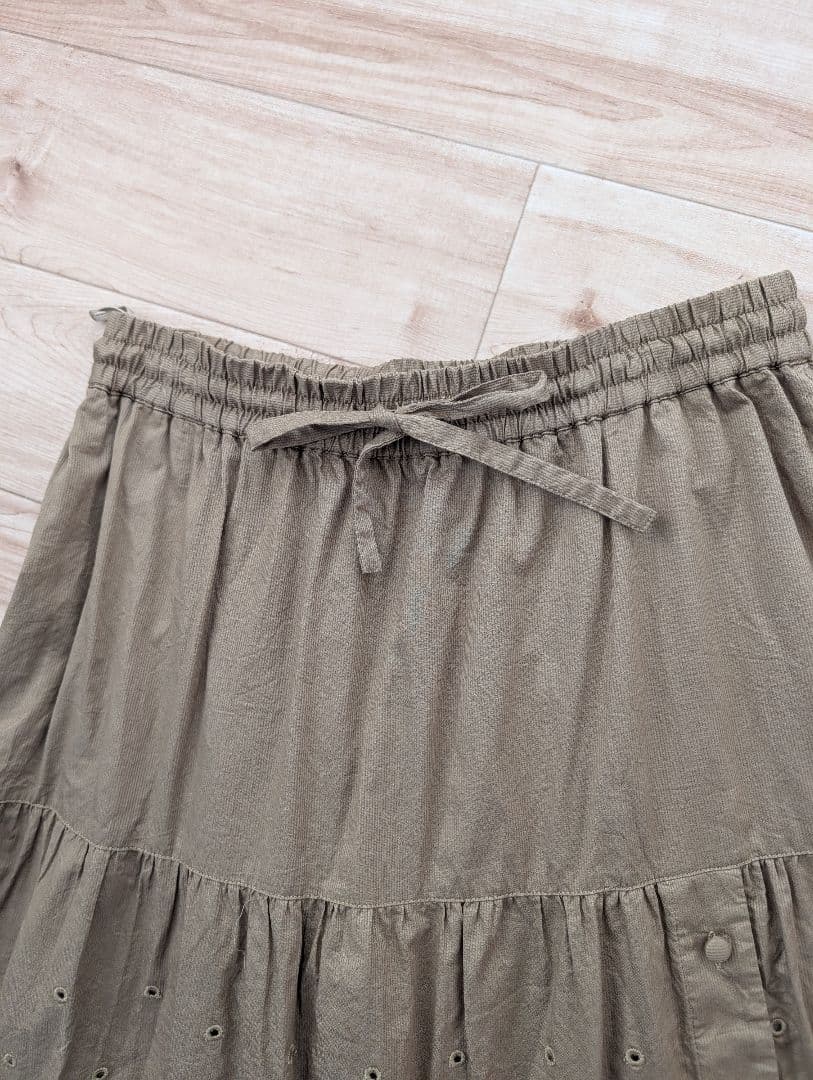 COACH コーチ カットワーク刺繍 ロングスカート 美品