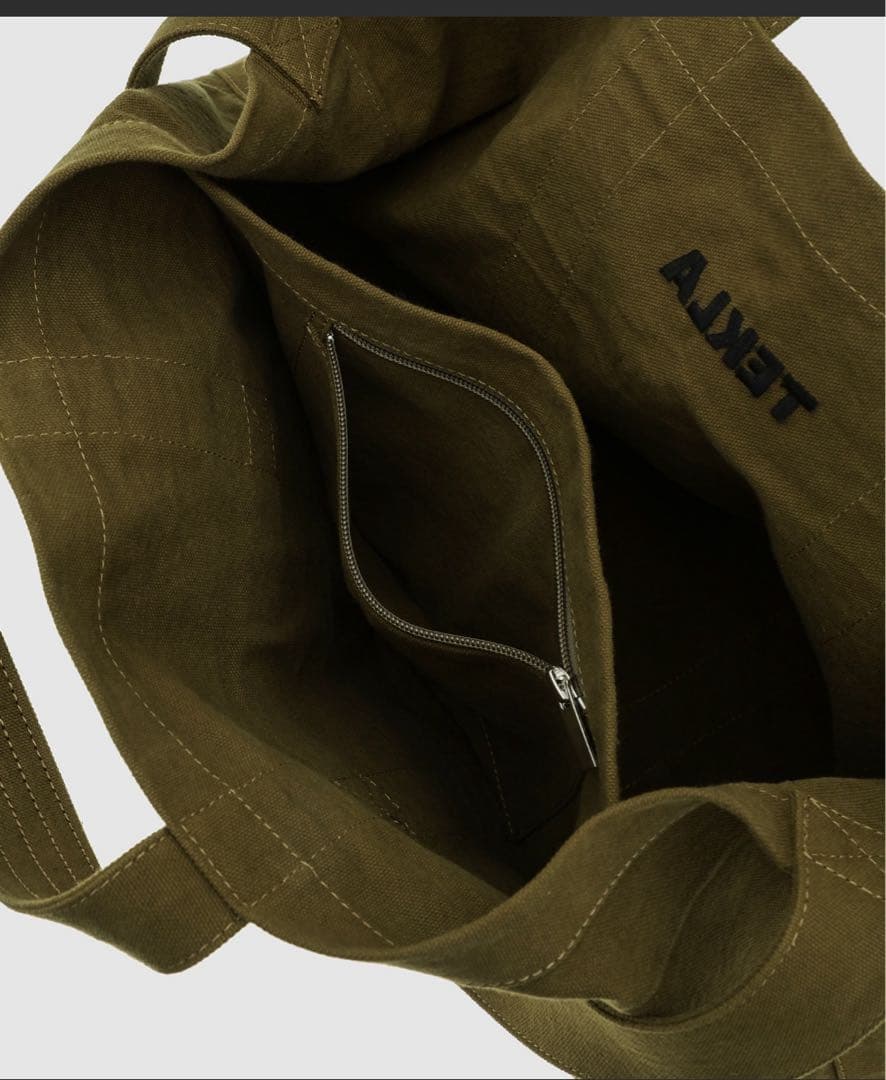 TEKLA オリーブグリーン トートバッグ