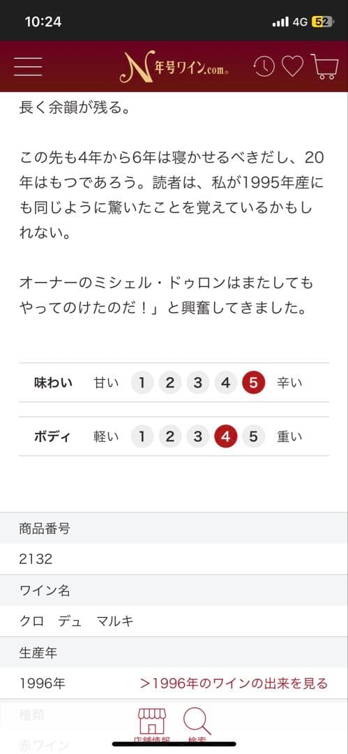 クロ デュ マルキ 1996