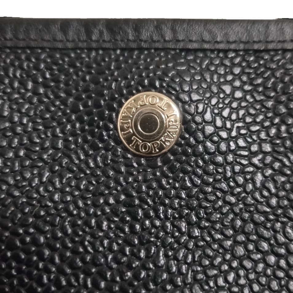 ✨未使用級✨TOPKAPI　スコッチグレイン　ネオレザー　トートバッグ　A4　黒