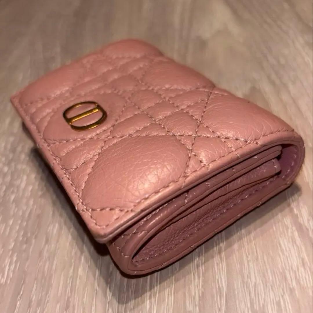 Dior Caro Glycine ウォレット カナージュカーフスキン 財布