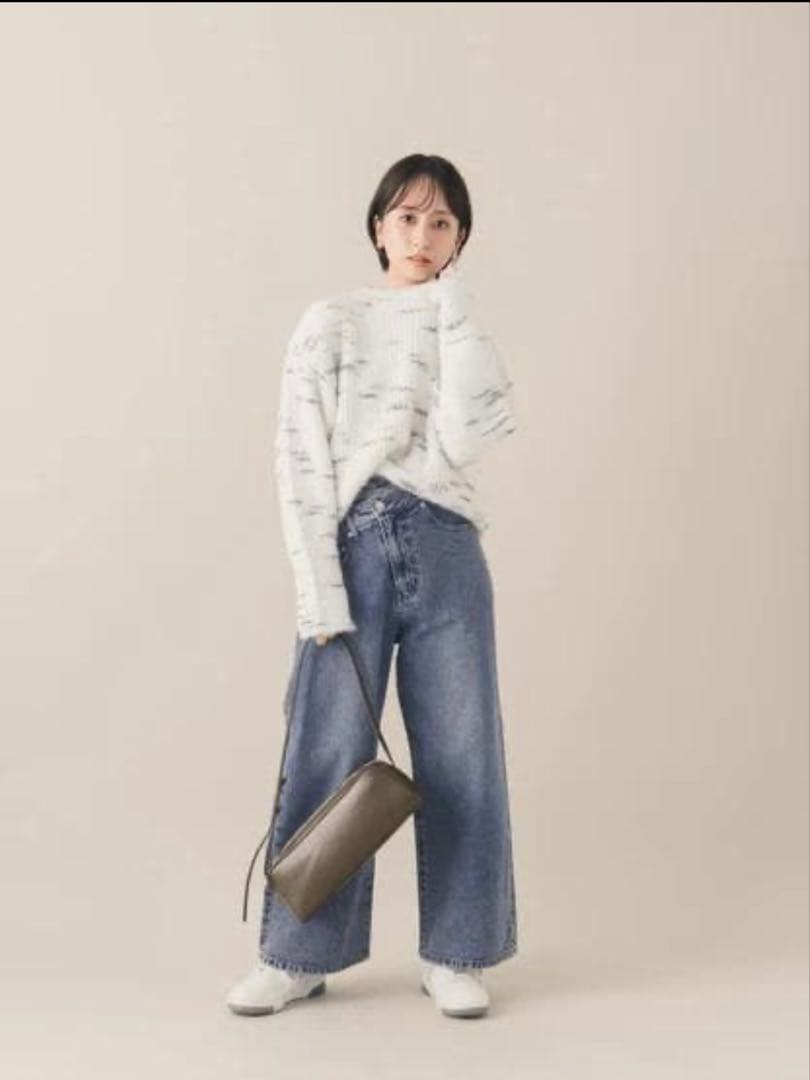 シンパイさん専用アシメフロントデニム-short・S・インディゴ