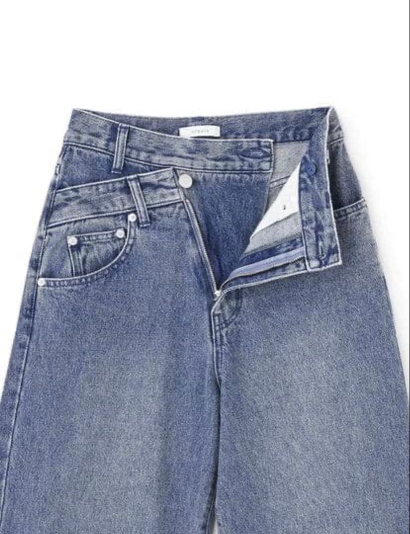 シンパイさん専用アシメフロントデニム-short・S・インディゴ