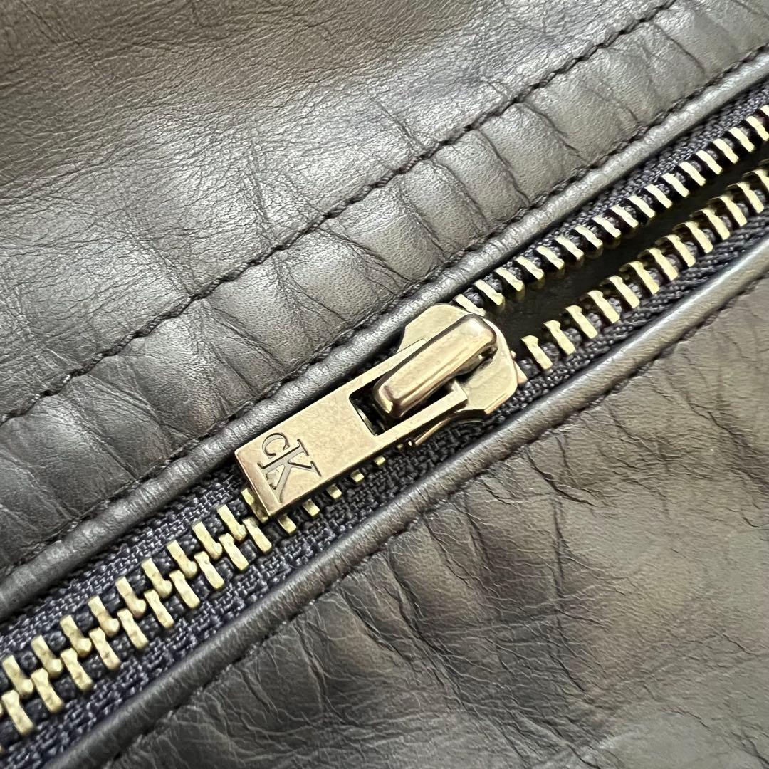   カルバンクライン レザージャケット ライダース　本革