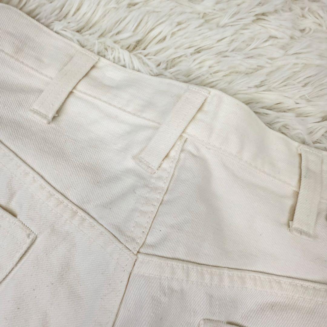 現行 45R ライ麦デニムのクロスビー5 ホワイト デニム ジーンズ 29