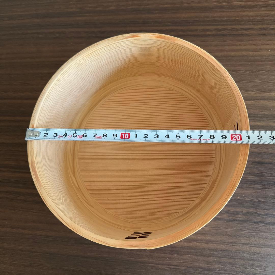 秋田杉を使用した大館曲げわっぱのおひつ　used