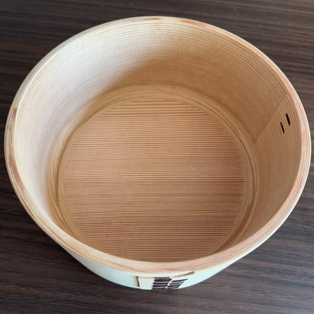 秋田杉を使用した大館曲げわっぱのおひつ　used