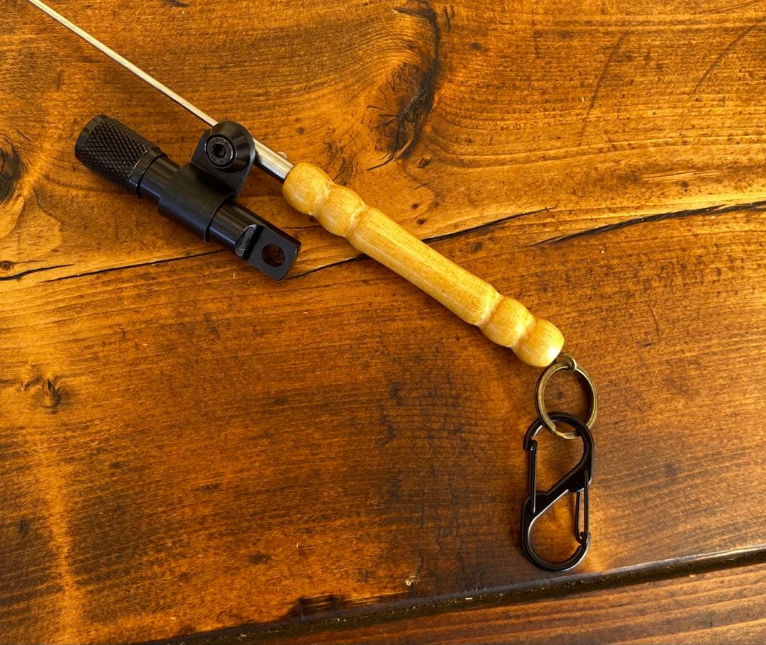 クワガタ採集セット　camo柄　オリジナル掻き出し棒　デジタルノギス　採集ケース