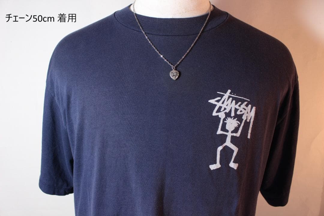 30s　スウィートハートジュエリー　パフィハート　シルバー　百合の紋章　ユリ