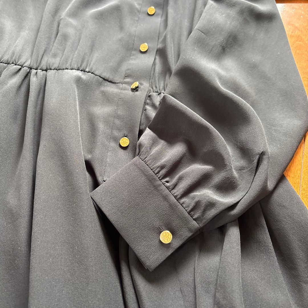 新価格　LOUIS VUITTON ブラック ワンピース 38 衣装カバー付