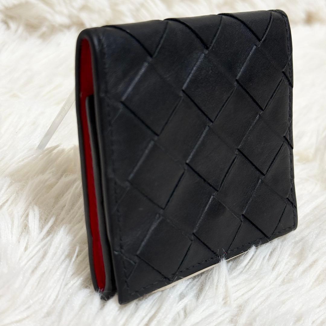 【美品】近年モデル　IC搭載　バイカラー　マキシ　ボッテガヴェネタ　ケース