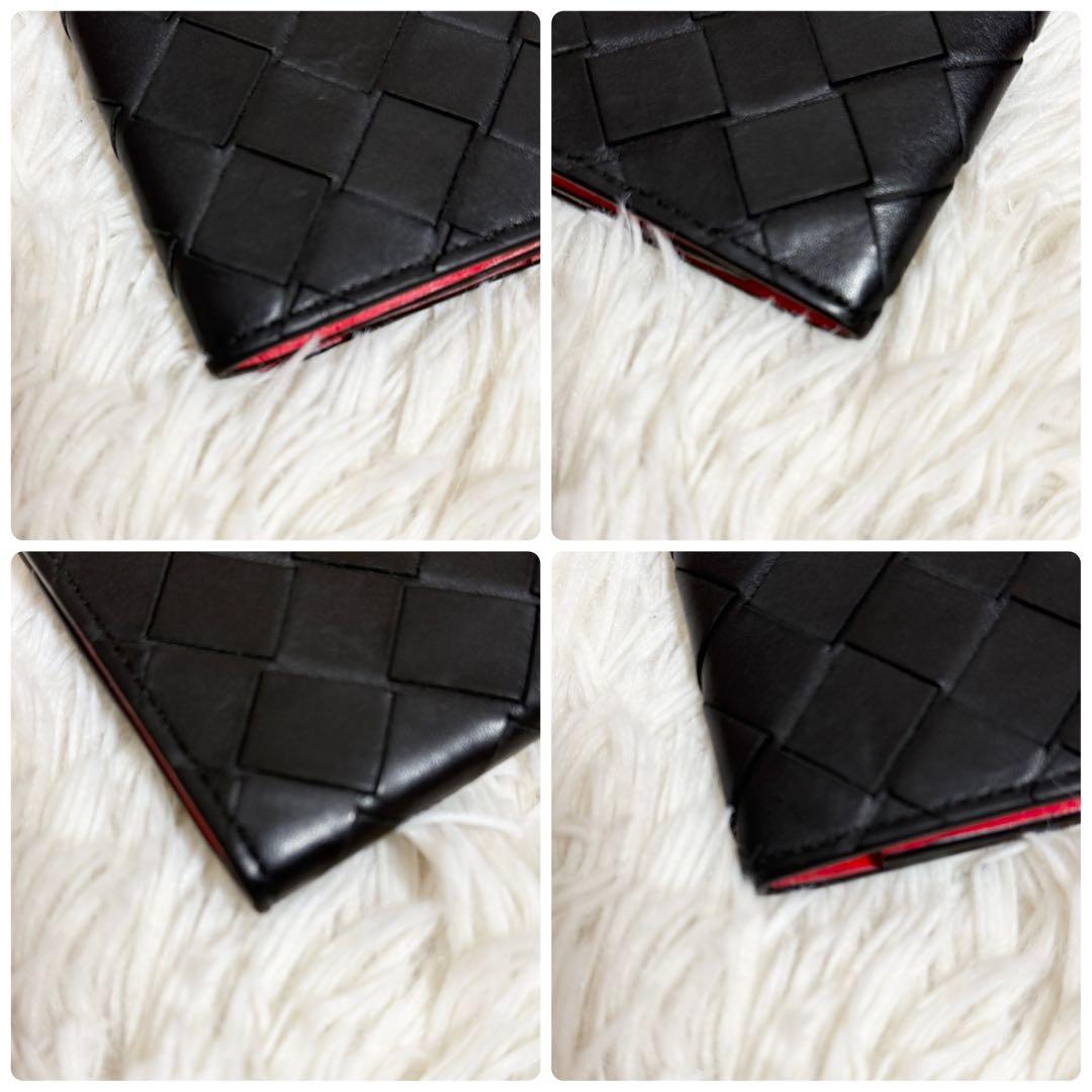 【美品】近年モデル　IC搭載　バイカラー　マキシ　ボッテガヴェネタ　ケース