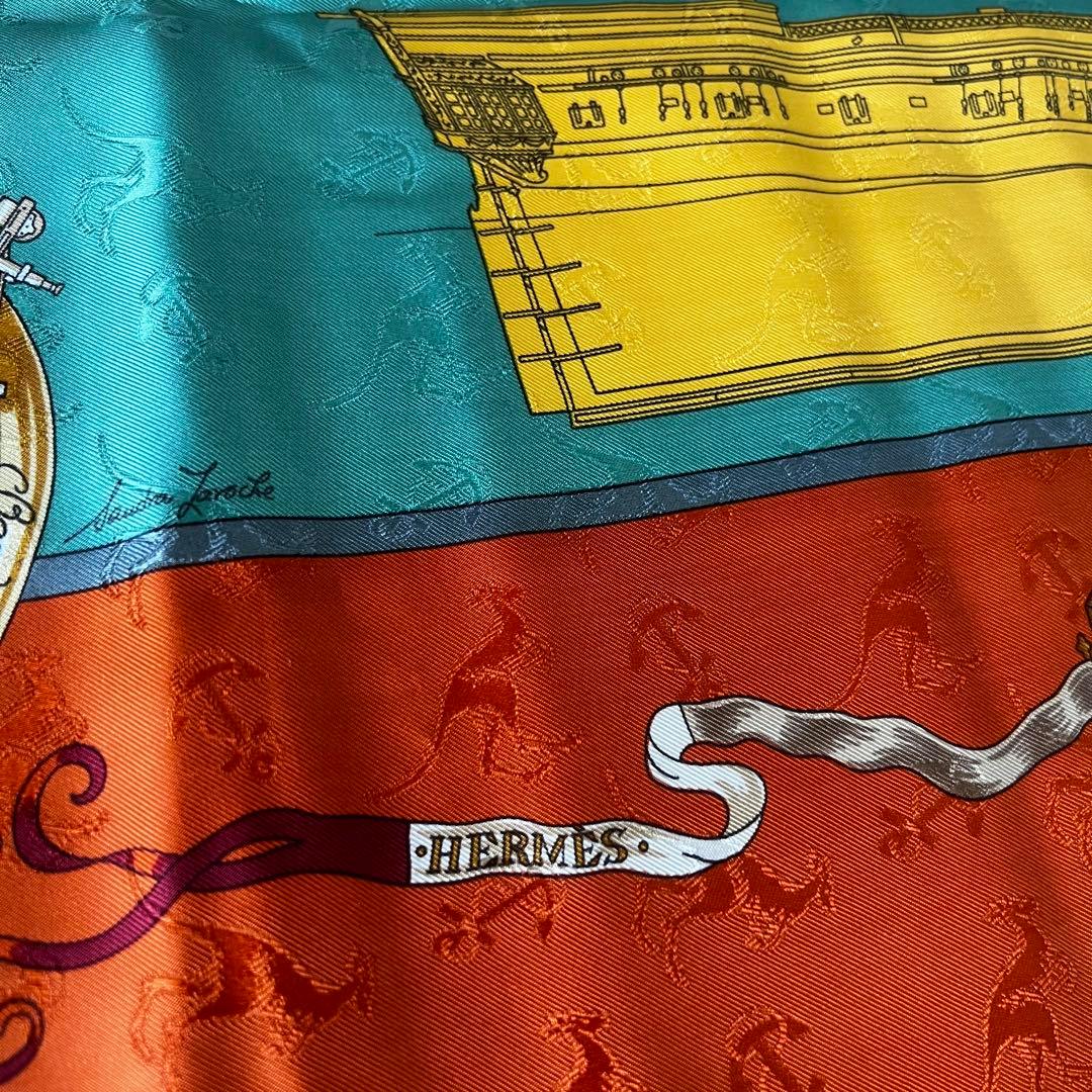 極美品 HERMES エルメス カレ90 シルク スカーフ オーストラリア