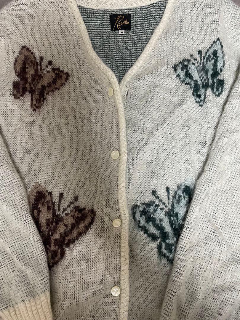 needles studious 21aw モヘア　カーディガン　パピヨン　M